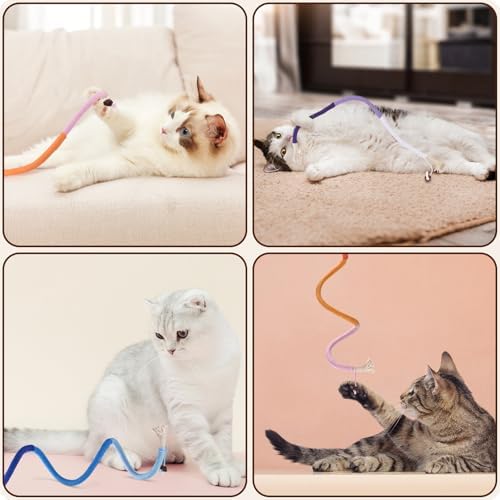 TINDTOP Cat Toys Chew Ropes, 3 Pack Interactive Cat Nip Kicker Toy - Image 7