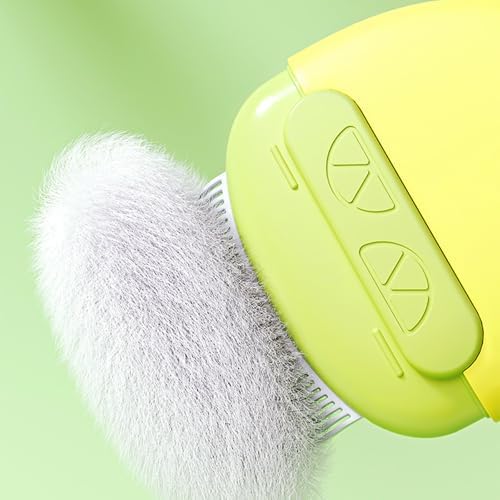 Cat Brush for Shedding – Dual-Function Cat Comb & Small Dog Brush, Furminator for Cats, Fresh Design for Grooming (Yellow) - Image 7