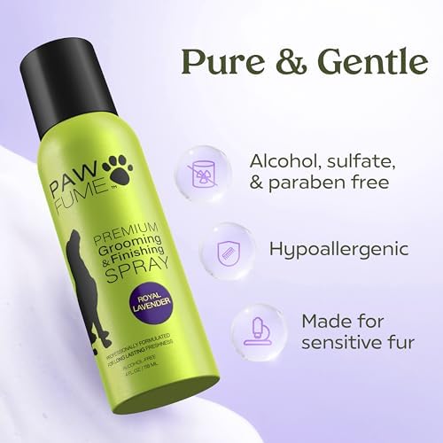 Paw Fume Grooming Dog Spray (Lavender) + Dog Shampoo and Conditioner (Royal Lavender) + Ear Cleaner for Dogs - Image 2
