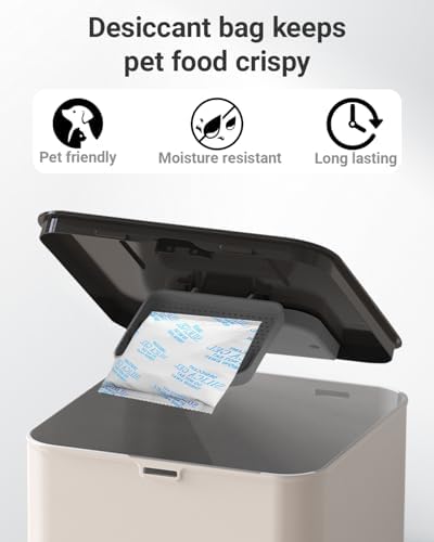 16 Packs Pet Food Desiccant Bag Compatible with Voluas Automatic Pet Feeders, Desiccant Packs Replacement for Dog Treat Container/Automatic Pet Feeder, Keep Pet Food Fresh, Individually Packaged - Image 2