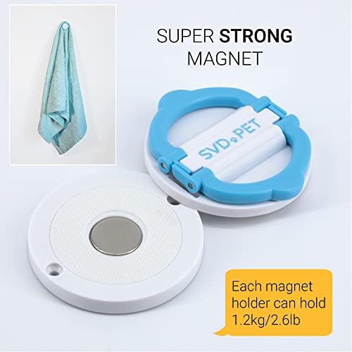 SVD.PET (4-Pack Pee Pad Magnetic Holder, Dog Potty Training Magnetic Holder, Strong Magnets with Easy-Lifted Handles, Perfect for Leg-Lifting Marking Dogs, Compatible with Any Size of Puppy Pee Pads - Image 2