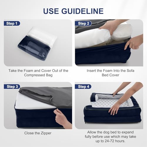 FURTIME Orthopedic Small Dog Bed, Supportive Waterproof Pet Bed - Image 7