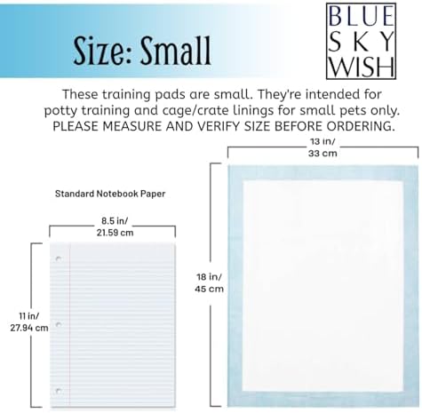 Pet Training Pads, 100 Count Size Small 13" x 18", Absorbent Disposable Pee Pads for Small Pets, Puppies, Kittens, Gerbils, Hamsters, Rabbits, Hedgehogs, Birds. (Small 13 x 18 inch Pads) - Image 2
