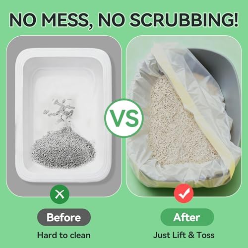 30pcs Cat Litter Tray Liners with Drawstrings-104x45CM - Image 6