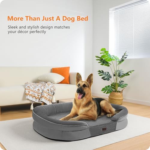 Dwanton Orthopedic Waterproof X-Large Dog Bed Sofa, Gel Memory Foam, 45" - Image 2