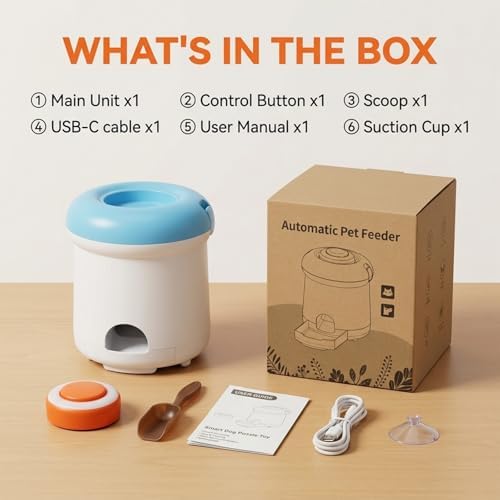 Automatic Dog Treat Dispenser, Button-Activated Interactive Dog Toy - Image 6