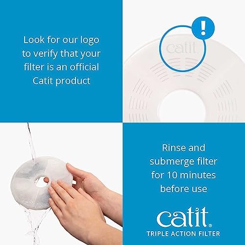 Catit Triple Action Replacement Original Water Fountain Filters, 2 Pack - Image 6