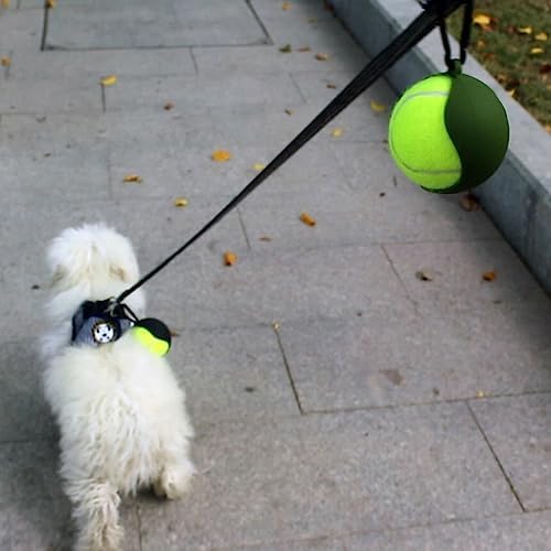 Dog Tennis Ball Holder Accessory - Leash Attachment, Lightweight Silicone for Convenient and Fun Playtime - Fits Standard Tennis Ball Size (Black) - Image 7