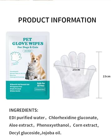 6 Pcs Individually Wrapped Dog Glove Wipes for Paws, Butt, Ears & Eyes - Image 4