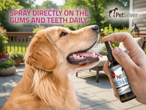Dog Breath Freshener Spray, Natural Dog Dental Spray, Antibiotic Free, 4 oz - Image 2