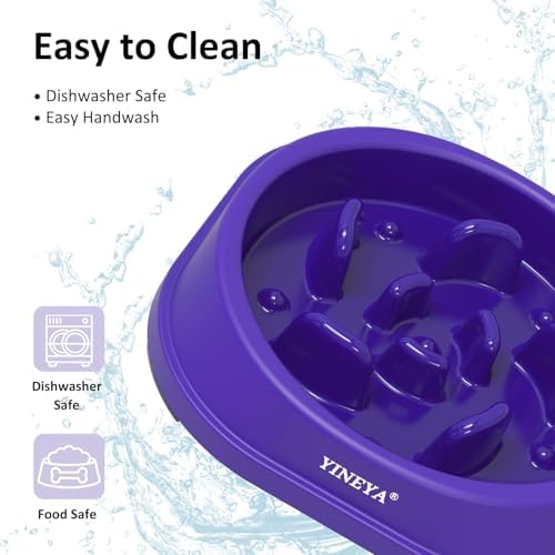YINEYA Anti-Choking Slow Feeder Dog Bowls Small Size Dog, Slow Feeder Cat Bowl, Supplies and Puzzle for Pet - Image 7