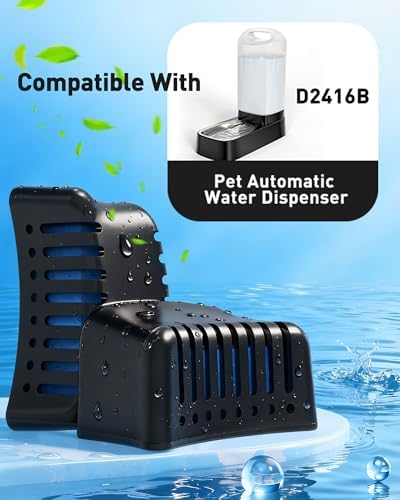 Pack of 4 Replacement Filters for D2416B Automatic Dog Water Bowl Dispenser - Image 2