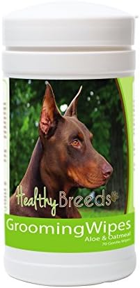 Healthy Breeds Doberman Pinscher Grooming Wipes 70 Count by HealthyBreeds