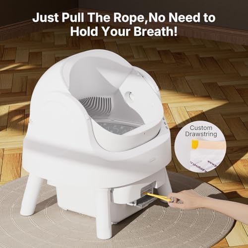Autoscooper 11 Replacement Litter Box Liners - Drawstring Design, Extra Thick Heavy Duty, 23.62"×11.81", 60 Pack - Image 5