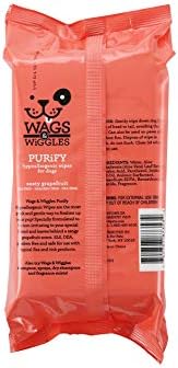 Wags & Wiggles Hypoallergenic Dog Wipes, Zesty Grapefruit, 100 Count - Image 7