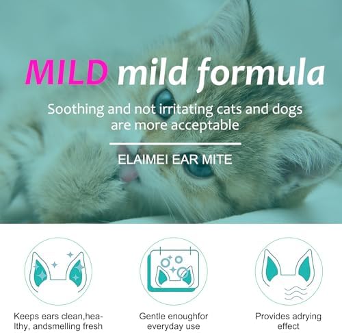 2Pack Ear Mite Treatment for Dogs and Cats,Dog Ear Infection Treatment,Aloe Ear Mite,Safe for Pets | 12+ Weeks | 0.75 fl oz 22.2ml - Image 7