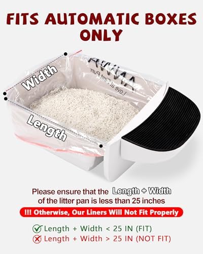 ANWA 150 Count Litter Box Robot 4/5/5 Pro/EVO Waste Bags, Clear - Image 2