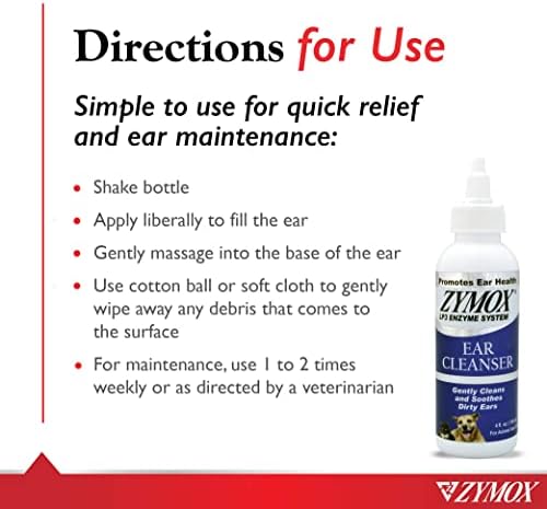 Zymox Ear Cleanser With Bio-Active Enzymes, 4 oz. - Image 7