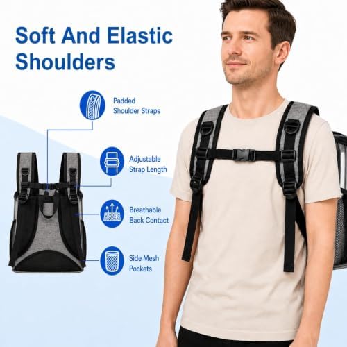 Pet Backpack Carrier for Cats and Small Dogs, Under 13.2 lbs - Image 2