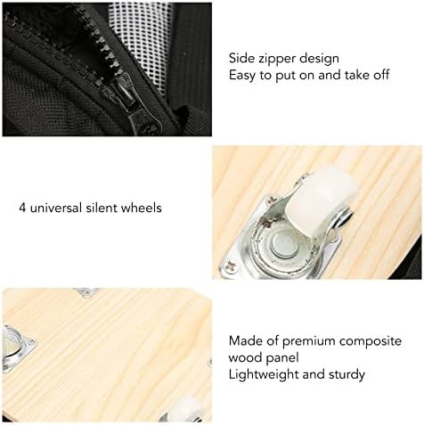 Pssopp Dog Walking Scooter, Elastic Band Silent Wheels Pet Wheelchair Breathable Oxford Fabric Dog Wheelchair for Old Disabled Dogs S(Suitable for 2β3.5kg/4.4β7.7lb) - Image 7