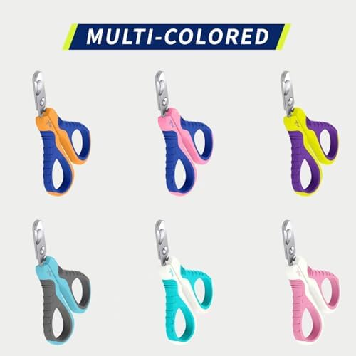 WePet Pet Nail Clippers U07.1, Professional Claw Trimmer, Bended Scissor Special for Cats, Kittens, Dogs, Puppies, Small Animals, Orange/Navy Blue - Image 7