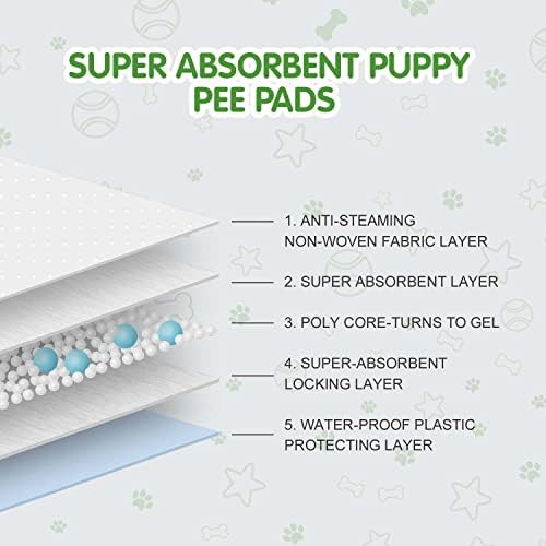 COCOYO Earth Friendly Bamboo Training Pads, 100 Count, Super Absorbent and Deodorizing Pee Pads for Dogs - Image 2