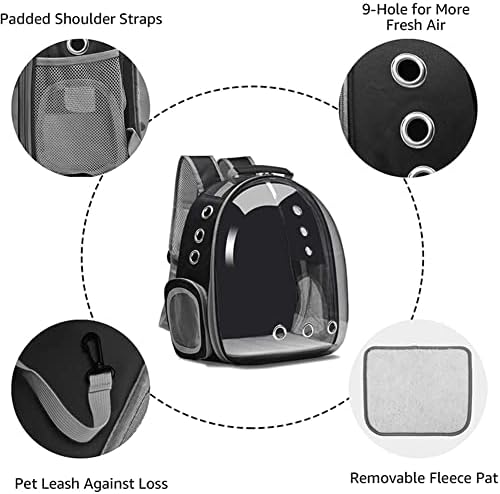 Animal Carrier Backpacks,Transparent Space Capsule Bubble Pet Backpack Bag for Small Dogs Cats Airline Approved Travel Carrier - Image 2