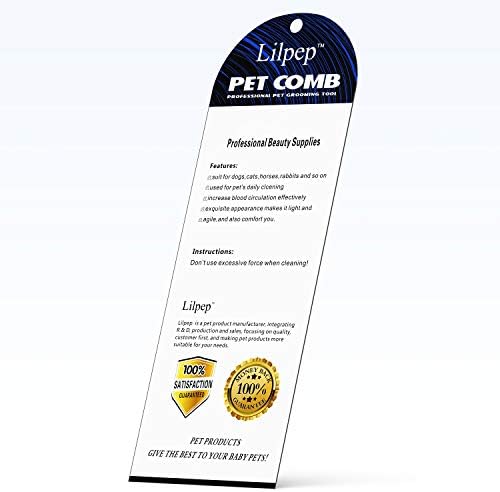 Lilpep 2PCS Stainless Steel Metal Dog Comb, For Removing Tangled Mats And Massaging Pet Combs, Professional Pet Grooming Tools - Image 7
