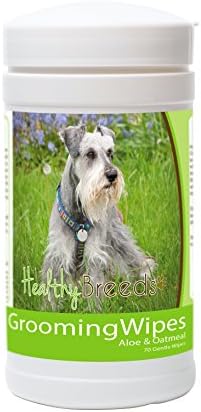 Healthy Breeds Miniature Schnauzer Grooming Wipes 70 Count by HealthyBreeds