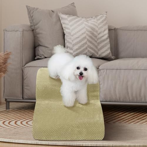 Dog Stairs for Small Dogs - High Density Foam Pet Steps, Extra Wide Dog Ramp with Non-Slip Bottom for High Beds, Couch and Sofa, Best for Dogs Injured, Older Doggy Cats,2 Steps, Camel - Image 6