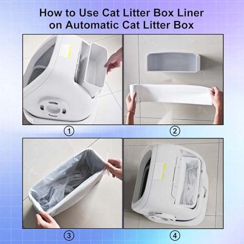 Dedicated to UPFAS Automatic Cat Litter Box Liners, Small Garbage bag, 20 Count per Roll, 2 Rolls, Tear, Multi-Use for Cat litter box, Self Clean Little Box, Kitchen, bathroom, tabletop trash can - Image 2