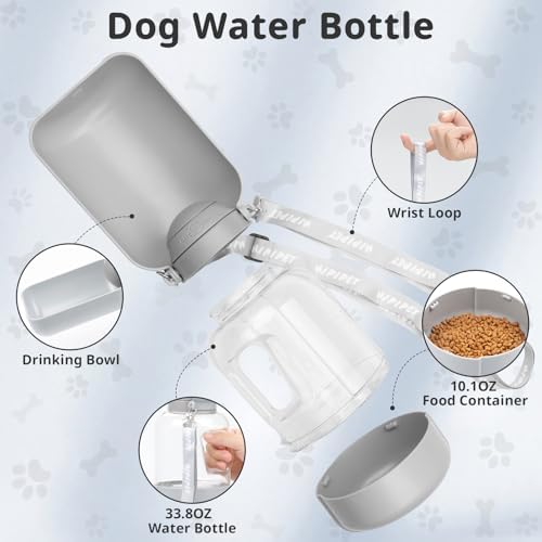 Portable Dog Water Bottle, Leak-Proof Travel Bowl for Large Dogs, Foldable Pet Water Dispenser for Hiking, Camping, Walking Essentials - Image 2