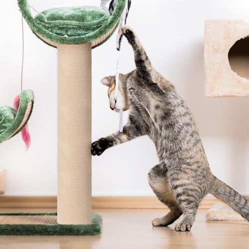 Cat Carpet remnants Cat Scratching Mat Trimmable Self-Adhesive Carpet DIY Climbing Scratcher Scratch Furniture Protector Covering Posts (39.3" x 15.8" Beige) - Image 7