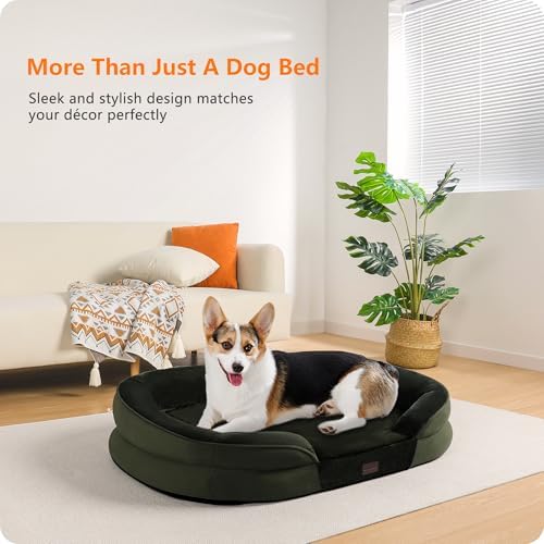Dwanton Orthopedic Waterproof Medium Dog Bed Sofa, Gel Memory Foam, 36" - Image 2