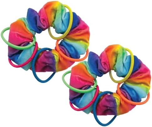 KONG Active Scrunchie Catnip Toy – Plush Elastic Ring with Crinkle Sounds – Catnip-Infused for Batting, Chasing & Pouncing – Interactive Cat Toy for All Breeds (2 Pack) by KONG
