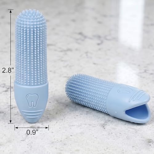 Hampton Distribution 2-Pack Pet Dental Care Kit - 360° Silicone Dog & Cat Finger Pet Toothbrush - Image 7