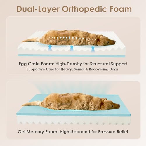 EHEYCIGA Orthopedic XL Dog Bed for Large Dog, Memory Foam Dog Couch - Image 2