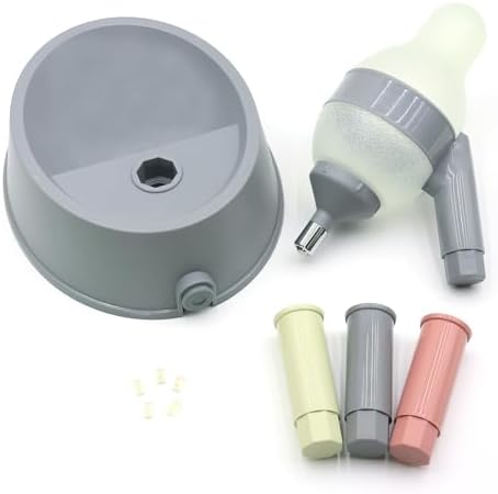 DELIFUR Pet Standing Water Dispenser Adjustable Cat Dog Drinking Water Dispenser Bowl with Detachable Pole Automatically Feeding Water (Grey) - Image 2