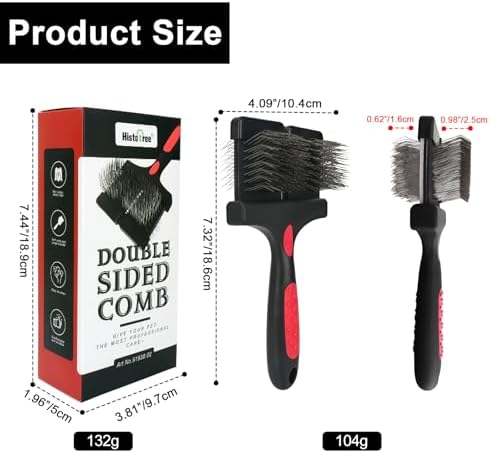 Dual Flexible Slicker Brush for Dogs&Cats Double-Sided Dog Brush - Image 6
