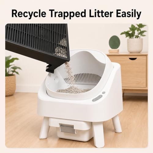 Large Litter Box Step for Cats, Automatic Litter Box Ramp with Double Layer - Image 6