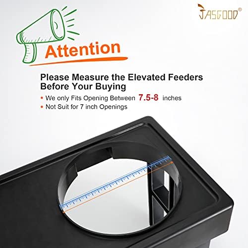 JASGOOD Dog Slow Feeder Bowl - Reduce Slip Puzzle Bowl for Elevated Pet Feeders - Interactive Bloat Stop Dog Dishes - Dark Gray, Fit Opening 7.5"-8" - Image 2