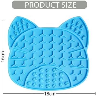 Dog Lick Mat with Suction Cups, Anxiety Relief and Boredom Buster, Pet Enrichment Toy for Dogs and Cats (Sky Blue) - Image 2