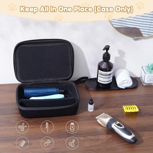 ProCase Hard Pet Grooming Tool Storage Case -Black - Image 2