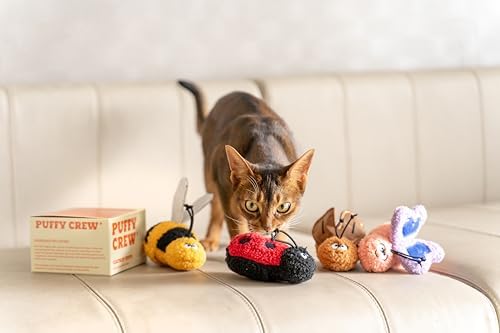 Interactive Catnip Cat Plush Toy, Insect Theme, 5'', for All Breed Size Cats (Cockroach) - Image 5