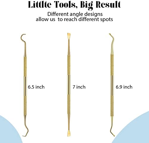 Hotop Dog Tooth Scaler Scraper Dental Tool Stainless Steel,Gold - Image 2