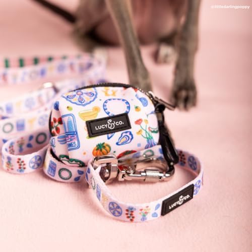 Lucy & Co. Dolce Vita Dog Poop Bag Holder and Dispenser, Clips to Leash, Water-Repellent Neoprene, Includes Refill Roll - Image 5