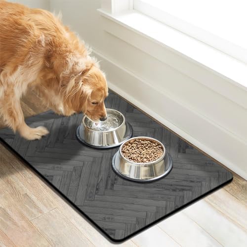 Dog Food Mats for Floors Absorbent, Pet Cat Food Mat - Quick Dry Dog Bowl Mats for Food and Water, Eco-Friendly Pet Supplies - Image 7