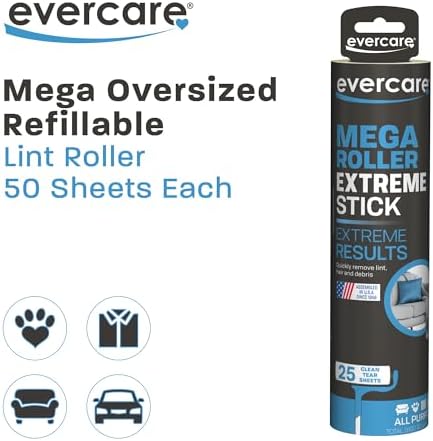 Evercare Large Surface Mega Pet Roller Refill, 50 Layers - Image 2