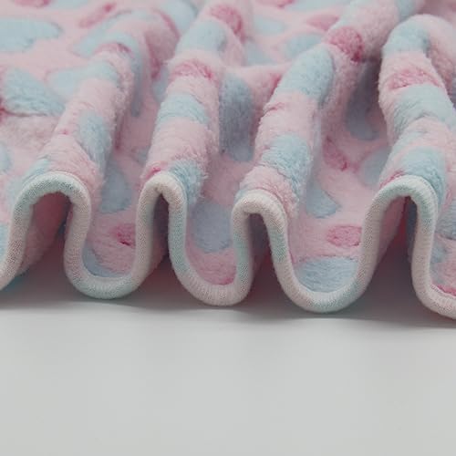 1 Pack 3 Puppy Blankets Super Soft Warm Sleep Mat Love Print Blanket Fluffy Fleece Pet Blanket Flannel Throw Dog Blankets for Small Dogs Puppy Dogs Fluffy Cats,Mix Love-Large(40"x30") - Image 7