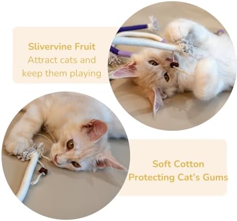 3-Pack Bent Cat Rope Toy, Pet Chew Toys, Interactive Tease Toys for Cats and Kittens, Bite-Proof Playthings, Cotton Rope Kitten Toys for Dental Care and Stress Relief, Pet Supplies - Image 7